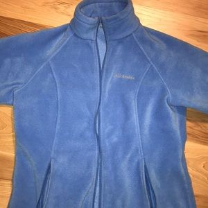 Columbia blue fleece jacket large